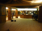 Restauration du parquet de l'hôtel parc and suite (Genève) parquet avec un fort trafic