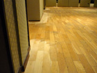 Restauration du parquet de l'hôtel parc and suite (Genève) parquet avec un fort trafic