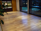 Restauration du parquet de l'hôtel parc and suite (Genève) parquet avec un fort trafic